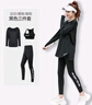 柯帛運動(dòng)套裝女健身服跑步大碼專(zhuān)業(yè)瑜伽服寬松速干健身服衣胖mm 黑色三件套 2XL(144-164斤) 曬單實(shí)拍圖