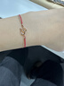 周生生新年P(guān)ROMESSA18K玫瑰金紅繩鉆石手鏈 93203B定價(jià) 19厘米 曬單實(shí)拍圖