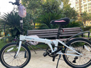 大行（DAHON）20寸8速男女折疊車(chē)P8青春版KAC081白色 曬單實(shí)拍圖