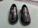 普步仕品牌真皮皮鞋男2026春秋新款頭層牛皮商務(wù)休閑鞋男一腳蹬厚底鞋男 黑色 37 曬單實(shí)拍圖