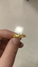 周大?；使陂_(kāi)口戒黃金戒指(工費120)約2.75g EOF1601新年禮物 曬單實(shí)拍圖