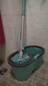 恒路旋轉拖把免手洗2024新款家用一拖凈水桶一體墩布桶甩干拖地桶 拖把桶+金屬籃+塑料盤(pán)+1個(gè)頭 曬單實(shí)拍圖