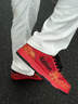 卡賓鞋子男春季2026馬年限定紅色本命年休閑板鞋百搭厚底增高喜慶潮鞋 棗紅色 41 【標準皮鞋尺碼】 曬單實(shí)拍圖