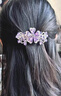 默研（MOYAN）韓版新年滿(mǎn)鉆元寶小馬發(fā)夾感側邊發(fā)卡發(fā)飾個(gè)性時(shí)尚彩鉆小夾子 小馬紫色 A25-310 曬單實(shí)拍圖