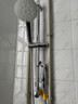 九牧（JOMOO）亮銀集成升降硅膠除垢三功能分體淋浴器噴槍款35324-592/1B-1 曬單實(shí)拍圖