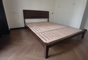 續寫(xiě)黑胡桃木實(shí)木床簡(jiǎn)約小戶(hù)型家用臥室家具單雙人1.8X2米穩穩床Pro-J 曬單實(shí)拍圖