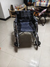倍逍輪椅老人帶坐便器輕便攜折疊家用手動(dòng)推車(chē)全躺高靠癱瘓專(zhuān)用 【主圖同款】可拆洗雙坐墊款（一體輪）帶坐便 曬單實(shí)拍圖