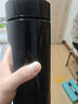 恩爾美（nRMEi）防摔玻璃杯大容量水杯男士雙層便攜車(chē)載耐高溫茶水分離泡茶水杯子 【茶水分離+杯蓋鋼芯】黑750ml 曬單實(shí)拍圖