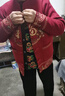 啄木鳥(niǎo)（TUCANO）秋冬奶奶裝加絨衣服外套中年老年加絨新中式唐裝國風(fēng)保暖媽M媽裝 JM10086酒紅 加絨 4XL 建議135-155斤 曬單實(shí)拍圖