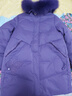 鴨鴨（YAYA） 奶奶冬裝羽絨服中長(cháng)款洋氣毛領(lǐng)60歲70加厚中老年媽媽裝太太外套 紫色 3XL 【建議115斤-130斤】 曬單實(shí)拍圖