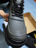 蜻蜓牌棉鞋男2025新款冬季真皮雪地靴加絨保暖防滑中高幫鞋馬丁靴子男 灰色 加絨 【加厚】 41 (255mm) 【標準碼】 曬單實(shí)拍圖