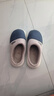 回力冬季外穿包跟棉拖鞋男新款家居室內厚底防滑保暖加絨全包棉鞋男士 藍色 42-43 【適合41-42腳穿】 曬單實(shí)拍圖