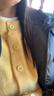 FSAT奶黃色假兩件針織開(kāi)衫女薄款上衣春秋季韓系穿搭設計感百搭長(cháng)袖裙 【黃色】 優(yōu)質(zhì)版 M 建議95-105斤 曬單實(shí)拍圖