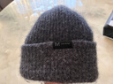 玖慕（JIUMU）山羊絨大頭圍保暖毛線(xiàn)帽秋冬羊毛針織帽冷帽冬帽堆堆帽防寒帽子男 曬單實(shí)拍圖