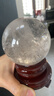 天然白水晶球擺件原石打磨轉運招財玄關(guān)客廳辦公居家風(fēng)水裝飾擺件 直徑8厘米【配底座和證書(shū)】 曬單實(shí)拍圖