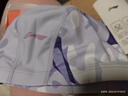 李寧（LI-NING）泳帽男女長(cháng)發(fā)布游泳帽時(shí)尚護耳不勒頭印花泳帽6621紫 曬單實(shí)拍圖