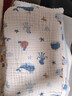 十月結晶嬰兒浴巾純棉紗布初生新生兒超柔吸水寶寶兒童大毛巾方巾 6層柔軟包邊 海洋精靈（110*110cm） 曬單實(shí)拍圖