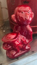 愛(ài)帛哆（AIBODUO）新款陶瓷猴子補缺家居裝飾品猴擺件唐三彩全瓷猴子化解風(fēng)水猴 靈猴進(jìn)寶-大紅色 曬單實(shí)拍圖