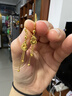中鑫珠寶爆閃碎碎金葫蘆耳墜5G工藝足金999黃金流蘇耳鉤送女友 2.87g 曬單實(shí)拍圖