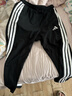 【9成新】阿迪達斯 （adidas）男子春季時(shí)尚運動(dòng)訓練休閑梭織長(cháng)褲 IK5029 黑色 L   曬單實(shí)拍圖