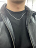 中國黃金銀項鏈男士時(shí)尚潮流素鏈鎖骨鏈生日禮物送男友老公爸爸紀念大氣 肖邦鏈男士項鏈 曬單實(shí)拍圖