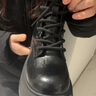 達芙妮厚底女士馬丁靴女冬季英倫風(fēng)百搭加絨短靴女時(shí)裝靴女靴 黑色 37  曬單實(shí)拍圖