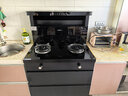 新飛集成灶蒸烤一體家用獨立蒸烤大容量集成灶消毒柜變頻大吸力一體式集成灶油煙機燃氣灶一體機 900【性?xún)r(jià)比款】納米黑消毒柜+揮手體感 天然氣12T 曬單實(shí)拍圖