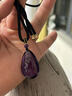 寶石級天然紫水晶水滴吊墜紫氣東來(lái)送閨蜜禮物情人節禮品 天然水晶個(gè)性定制 曬單實(shí)拍圖