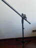 MICGRS麥克風(fēng)話(huà)筒支架落地 舞臺直播家用k歌學(xué)校錄音k歌伸縮升降三腳架開(kāi)會(huì )演講金屬咪架配兩個(gè)通用咪夾 雙咪夾 曬單實(shí)拍圖