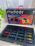 彌鹿（MiDeer）【新品】?jì)和辖疖?chē)模賽車(chē)賽道拼裝禮盒玩具汽車(chē)模型3到6歲禮物 極速車(chē)庫賽道箱 曬單實(shí)拍圖