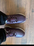 足力健冬季棉鞋加絨加厚中老年戶(hù)外蓄熱防滑保暖鞋2493208J 絳紫-女 38  曬單實(shí)拍圖