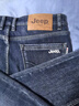 JEEP SPIRIT吉普牛仔褲男士休閑褲子男直筒冬季高端加絨加厚保暖羊羔絨長(cháng)褲 曬單實(shí)拍圖