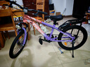 永久青少年兒童自行車(chē)男女孩碟剎山地車(chē)變速減震學(xué)生腳踏車(chē)越野單車(chē) 紫粉 單速 輻條輪 95%免裝+LED燈 20寸【建議身高130-145cm】 曬單實(shí)拍圖