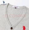 U.S. POLO ASSN.保羅針織男秋季商務(wù)休閑毛衣男百搭保暖外套 淺灰 2XL 曬單實(shí)拍圖