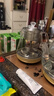 友家鋪子（Biooner）全自動(dòng)上水電熱水壺燒水壺家用辦公茶臺一體機茶桌茶幾嵌入式茶具套裝 玫瑰金蒸茶款1L 曬單實(shí)拍圖