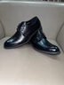 IYUZ品牌休閑鞋職場(chǎng)商務(wù)鞋子男正裝結婚皮鞋男士英倫風(fēng)牛津鞋輕奢男鞋 黑色-高端男鞋 42 曬單實(shí)拍圖