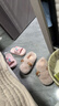 利達妮（TZLDN）女士保暖棉拖鞋加絨加厚毛毛拖毛拖鞋情侶家居室內半包棉鞋女款 曬單實(shí)拍圖