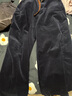 優(yōu)衣庫合作款/女裝燈芯絨廓形長(cháng)褲/彎刀鐮刀褲子479663 69 藏青色 M /160/68A 曬單實(shí)拍圖