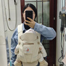 ERGObaby二狗背帶嬰兒抱娃神器四季透氣外出旅行遛娃神器breeze解放雙手 【熱賣(mài)款】breeze透氣款-自然米色 曬單實(shí)拍圖
