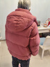 坦博爾羽絨服女短款可脫卸帽百搭休閑冬保暖外套TB5530358Z 慕斯紅180 曬單實(shí)拍圖