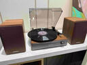 山水（SANSUI） V31 黑膠唱片機 一體式復古留聲機 藍牙膠片唱機 藍牙音響 7/10/12吋唱片適用 曬單實(shí)拍圖