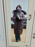 坦博爾羽絨服女長(cháng)款可脫卸羊羔毛領(lǐng)秋冬廓形厚外套5520850Z 臻奢咖啡165 曬單實(shí)拍圖