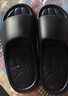 HIPANDA居家家用EVA軟底防滑拖鞋男士室內浴室家居舒適拖鞋 黑色 42-43 曬單實(shí)拍圖