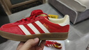 阿迪達斯（adidas）（adidas）三葉草男女鞋GAZELLE INDOOR低幫休閑鞋IF1808紅白35.5 曬單實(shí)拍圖