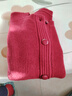 恒源祥圓領(lǐng)100%羊毛針織開(kāi)衫女2025新款小個(gè)子高腰短款紅色百搭毛衣外套 紅色 M 曬單實(shí)拍圖