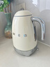 SMEG/斯麥格復古電熱水壺KLF04燒水養生壺大容量家用不銹鋼恒溫泡茶熱牛奶自動(dòng)斷電保溫生日新年貨禮物 1.7L 奶白色 曬單實(shí)拍圖