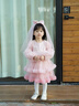 班喜迪女童連衣裙春裝2026新款洋氣寶寶網(wǎng)紗公主裙周歲禮服春秋兒童裙子 粉色 90 曬單實(shí)拍圖