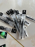 得力（deli）0.7mm拔帽黑色子彈頭中性筆筆芯 水筆簽字筆替芯 黑色20支/盒 S753 曬單實(shí)拍圖