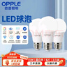 歐普照明（OPPLE）LED球泡E27螺口燈泡【15W-白光6500K】 3只裝 大功率光源超亮高顯色球泡 曬單實(shí)拍圖