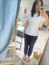 特步運動(dòng)套裝女士春季速干健身跑步休閑服短袖T恤長(cháng)褲兩件套簡(jiǎn)約時(shí)尚 珍珠白 【拉鏈口袋褲子】 L 曬單實(shí)拍圖